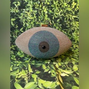 Blinged out EVIL EYE Purse